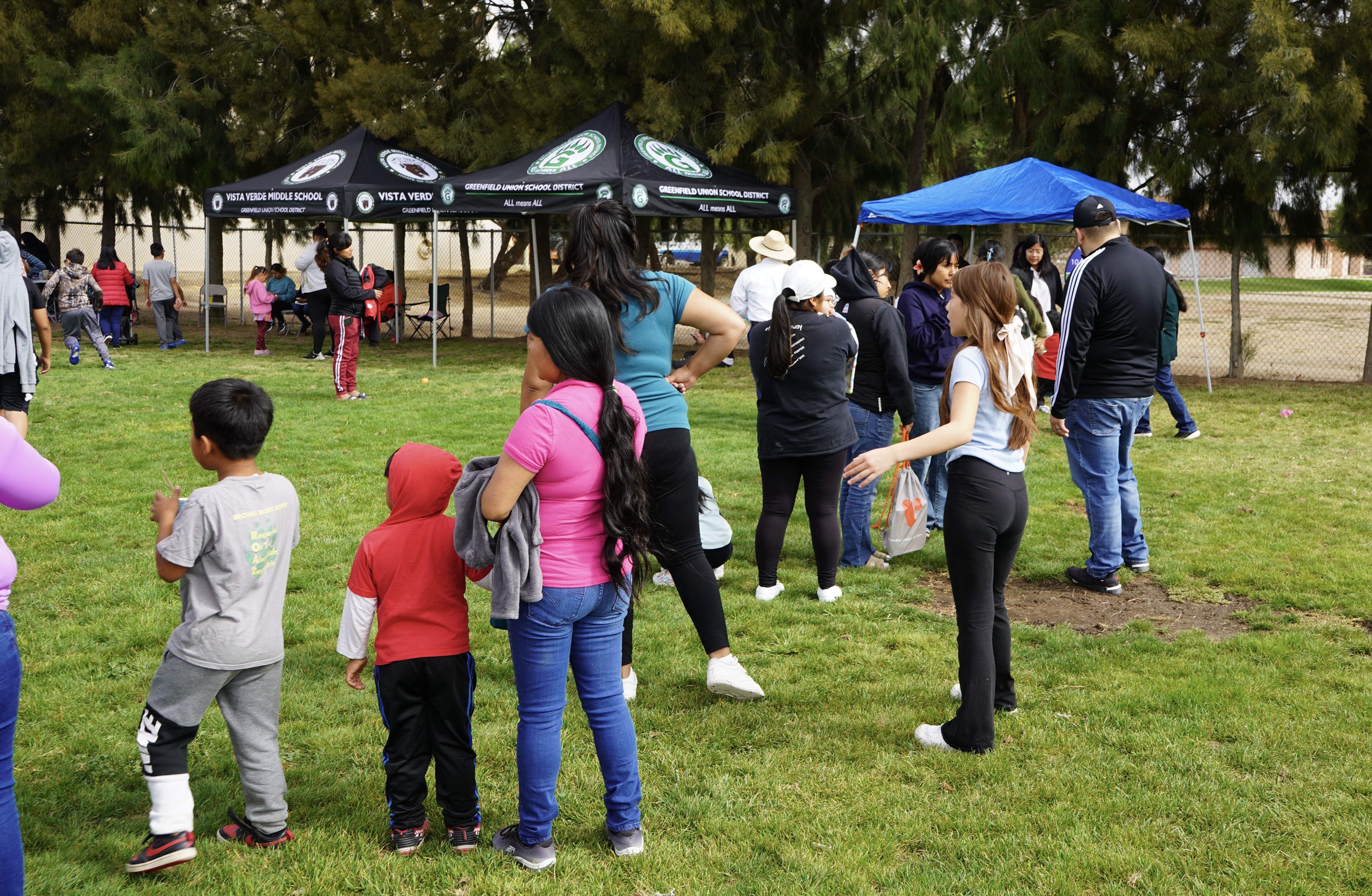 Long line of children at Nurbli event